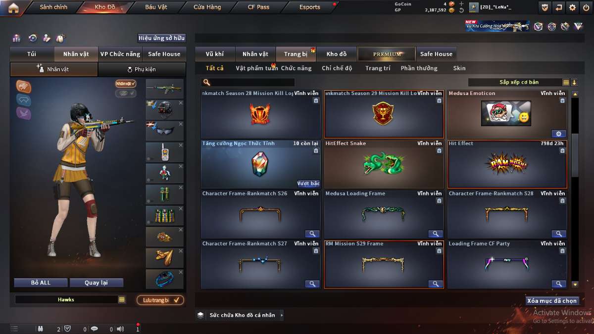 shop acc cf uy tin gia re